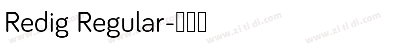Redig Regular字体转换